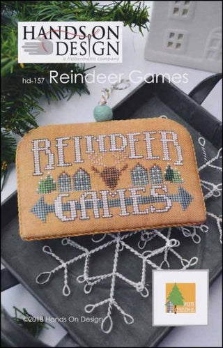 Reindeer Games: White Christmas Series Cross Stitch Pattern by Hands On Design - Premium Pattern, Cross Stitch from Hands On Design - Just $6! Shop now at Crossed Hearts Needlework & Design