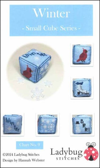 Winter: Small Cube Series Cross Stitch Pattern by Ladybug Stitches *NEW* - Premium Pattern, Cross Stitch from Ladybug Stitches - Just $5! Shop now at Crossed Hearts Needlework & Design