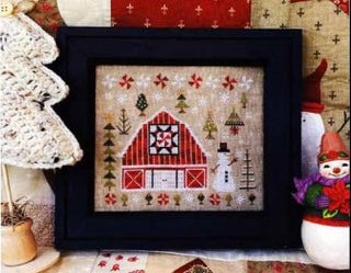 Winter Quilt Barn Cross Stitch Pattern by Pansy Patch Quilts and Stitchery *NEW* - Premium Pattern, Cross Stitch from Pansy Patch Quilts and Stitchery - Just $12! Shop now at Crossed Hearts Needlework & Design