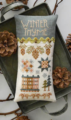 Winter Thyme Cross Stitch Pattern by Hands On Design - Premium Pattern, Cross Stitch from Hands On Design - Just $10! Shop now at Crossed Hearts Needlework & Design