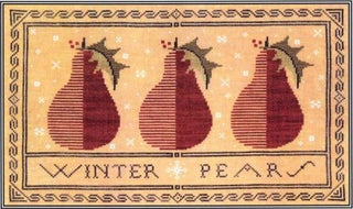 Winter Pears Cross Stitch Pattern by Artful Offerings - Premium Pattern, Cross Stitch from Artful Offerings™ - Just $12! Shop now at Crossed Hearts Needlework & Design