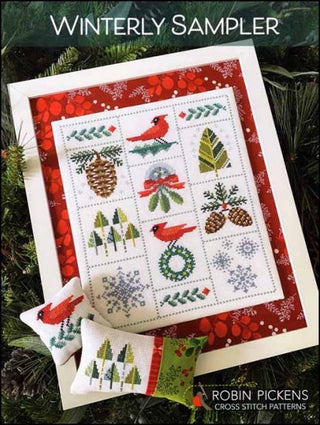 Winterly Sampler Crossing Cross Stitch Pattern by Robin Pickens *NEW* - Premium Pattern, Cross Stitch from Robin Pickens - Just $10! Shop now at Crossed Hearts Needlework & Design