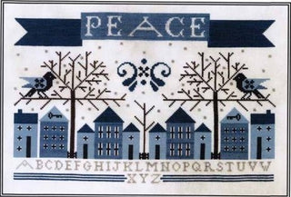 Winter's Peace Sampler Cross Stitch Pattern - Premium Pattern, Cross Stitch from Artful Offerings™ - Just $12! Shop now at Crossed Hearts Needlework & Design