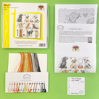 Woof! Needlecraft Kit by Bothy Threads *NEW* - Premium Needlecraft Kit from Bothy Threads - Just $45! Shop now at Crossed Hearts Needlework & Design