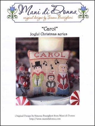 Joyful Christmas Series - Carol Cross Stitch Pattern by Mani di Donna - Premium Pattern, Cross Stitch from Mani di Donna - Just $10! Shop now at Crossed Hearts Needlework & Design