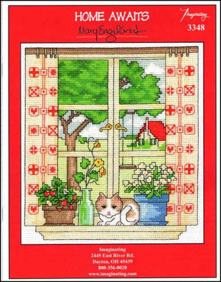 Home Awaits Cross Stitch Pattern by Imaginating - Premium Pattern, Cross Stitch from Imaginating - Just $7! Shop now at Crossed Hearts Needlework & Design