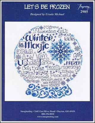 Let's Be Frozen Cross Stitch Pattern - Premium Pattern, Cross Stitch from Imaginating - Just $6! Shop now at Crossed Hearts Needlework & Design