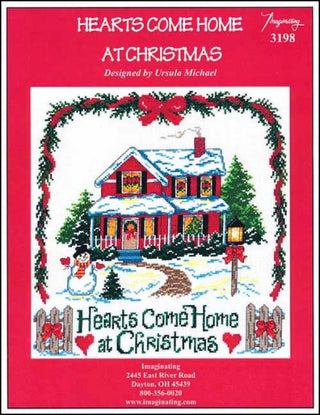 Hearts Come Home At Christmas Cross Stitch Pattern by Imaginating - Premium Pattern, Cross Stitch from Imaginating - Just $7! Shop now at Crossed Hearts Needlework & Design