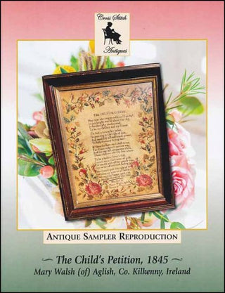 The Child's Petition, 1845 Cross Stitch Pattern - Premium Pattern, Cross Stitch from Cross Stitch Antiques - Just $26! Shop now at Crossed Hearts Needlework & Design