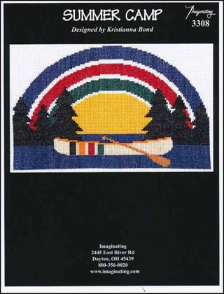 Summer Camp Cross Stitch Pattern - Premium Pattern, Cross Stitch from Imaginating - Just $7! Shop now at Crossed Hearts Needlework & Design