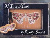 H.L.'s Moth Cross Stitch Pattern by Kathy Barrick - Premium Pattern, Cross Stitch from Kathy Barrick - Just $10! Shop now at Crossed Hearts Needlework & Design