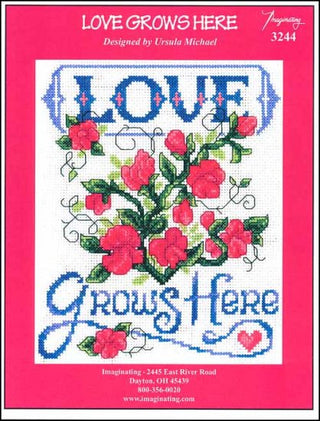 Love Grows Here Cross Stitch Pattern - Premium Pattern, Cross Stitch from Imaginating - Just $6! Shop now at Crossed Hearts Needlework & Design