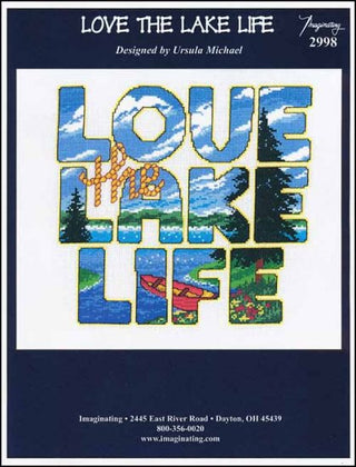 Love The Lake Life Cross Stitch Pattern - Premium Pattern, Cross Stitch from Imaginating - Just $7! Shop now at Crossed Hearts Needlework & Design