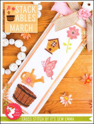 Stackables March Cross Stitch Pattern by It's Sew Emma - Premium Pattern, Cross Stitch from It's Sew Emma - Just $10! Shop now at Crossed Hearts Needlework & Design