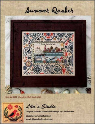 Summer Quaker Cross Stitch Pattern by Lila's Studio - Premium Pattern, Cross Stitch from Lila's Studio - Just $20! Shop now at Crossed Hearts Needlework & Design