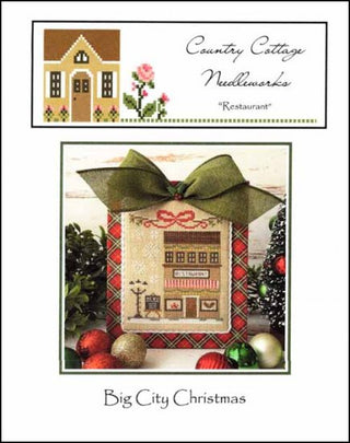 Big City Christmas: Restaurant by Country Cottage Needleworks - Premium Patterns, Cross Stitch from Country Cottage Needleworks - Just $7! Shop now at Crossed Hearts Needlework & Design