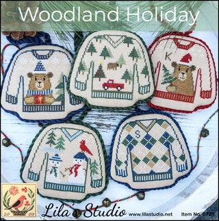 Woodland Holiday Cross Stitch Pattern by Lila's Studio - Premium Pattern, Cross Stitch from Lila's Studio - Just $14! Shop now at Crossed Hearts Needlework & Design