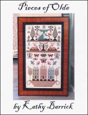 Pieces Of Olde Cross Stitch Pattern by Kathy Barrick - Premium Pattern, Cross Stitch from Kathy Barrick - Just $20! Shop now at Crossed Hearts Needlework & Design