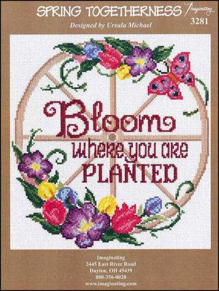 Spring Togetherness Cross Stitch Pattern - Premium Pattern, Cross Stitch from Imaginating - Just $7! Shop now at Crossed Hearts Needlework & Design