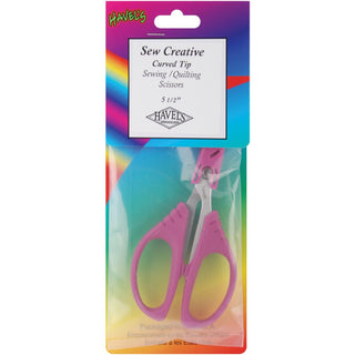 Havel's Sew Creative Curved Tip Applique Scissors 5.5" - Premium Craft & Office Scissors from Havel's - Just $17.99! Shop now at Crossed Hearts Needlework & Design