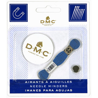 DMC® Logo and Skein Magnetic Needle Minders 2/Pkg - Premium Needle Minder from DMC® - Just $6.99! Shop now at Crossed Hearts Needlework & Design