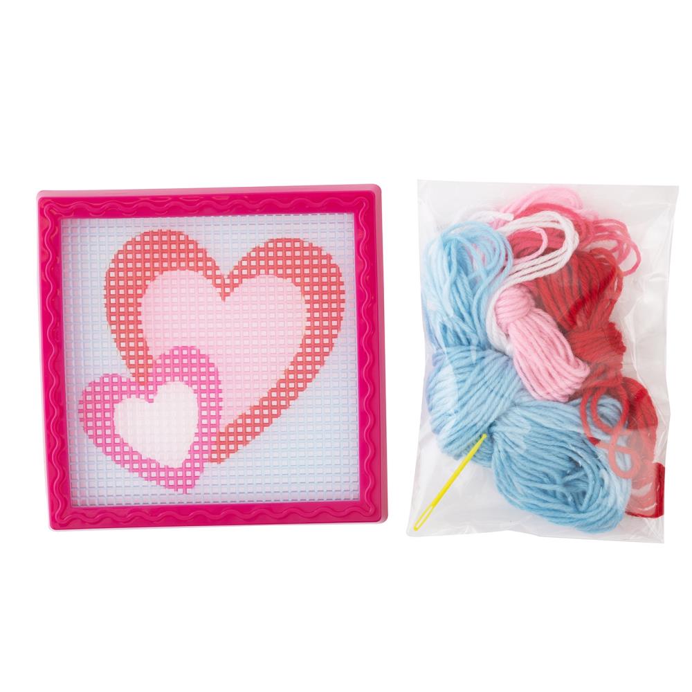 Colorbok Cupid Club Needlepoint Kit-Layered Heart, Size: One Size