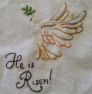 Christian Blessings #4027 Vintage Embroidery Iron-On Transfer Pattern by Aunt Martha's® - Premium Transfer Patterns from Aunt Martha's® - Just $2.25! Shop now at Crossed Hearts Needlework & Design