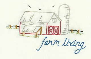 Farm Living Embroidery #404 Embroidery Iron-On Transfer Pattern Book by Aunt Martha's® - Premium Transfer Patterns from Aunt Martha's® - Just $5.50! Shop now at Crossed Hearts Needlework & Design