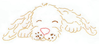 Aunt Martha's® Playful Puppies Iron-on Embroidery Pattern - Crossed Hearts Needlework & Design