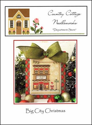 Big City Christmas: Department Store Cross Stitch Pattern by Country Cottage Needleworks - Premium Pattern, Cross Stitch from Country Cottage Needleworks - Just $7! Shop now at Crossed Hearts Needlework & Design