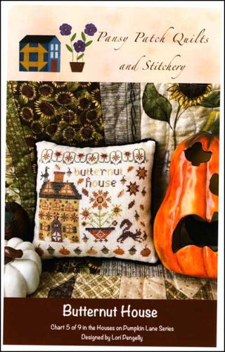 Houses on Pumpkin Lane Chart 5: Butternut House Cross Stitch Pattern by Pansy Patch Quilts and Stitchery - Premium Pattern, Cross Stitch from Pansy Patch Quilts and Stitchery - Just $9! Shop now at Crossed Hearts Needlework & Design