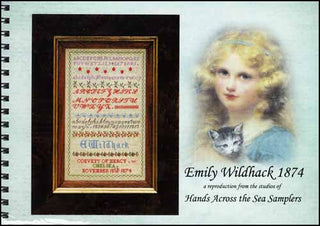 Emily Wildhack 1874 Cross Stitch Pattern by Hands Across the Sea Samplers - Premium Pattern, Cross Stitch from Hands Across the Sea Samplers - Just $31! Shop now at Crossed Hearts Needlework & Design