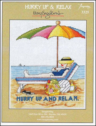 Hurry Up & Relax Cross Stitch Pattern - Premium Pattern, Cross Stitch from Imaginating - Just $7! Shop now at Crossed Hearts Needlework & Design