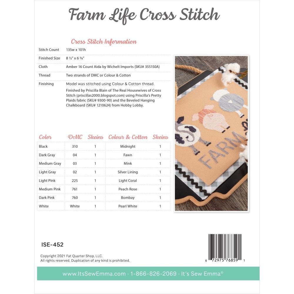 Prim Village cross stitch pattern by It's Sew Emma