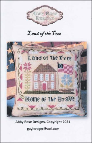 Land Of The Free Counted Cross Stitch Pattern by Abby Rose Designs - Premium Pattern, Cross Stitch from Abby Rose Designs - Just $10! Shop now at Crossed Hearts Needlework & Design