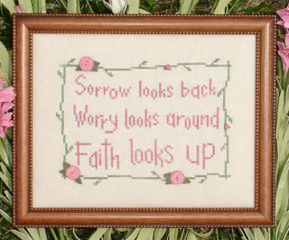 Faith Looks Up Cross Stitch Pattern by My Big Toe Designs - Premium Pattern, Cross Stitch from My Big Toe Designs™ - Just $8! Shop now at Crossed Hearts Needlework & Design