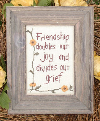 Friendship Cross Stitch Pattern by My Big Toe Designs - Premium Pattern, Cross Stitch from My Big Toe Designs™ - Just $8! Shop now at Crossed Hearts Needlework & Design