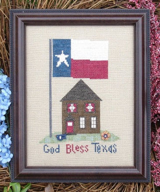 God Bless Texas Cross Stitch Pattern by My Big Toe Designs - Premium Pattern, Cross Stitch from My Big Toe Designs™ - Just $8! Shop now at Crossed Hearts Needlework & Design