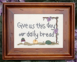 Our Daily Bread Counted Cross Stitch Pattern - Premium Pattern, Cross Stitch from My Big Toe Designs™ - Just $8! Shop now at Crossed Hearts Needlework & Design