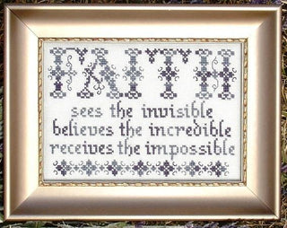 Faith Cross Stitch Pattern by My Big Toe Designs - Premium Pattern, Cross Stitch from My Big Toe Designs™ - Just $8! Shop now at Crossed Hearts Needlework & Design