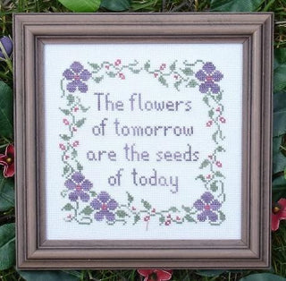 Flowers of Tomorrow Cross Stitch Pattern by My Big Toe Designs - Premium Pattern, Cross Stitch from My Big Toe Designs™ - Just $8! Shop now at Crossed Hearts Needlework & Design