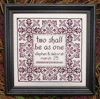 The Wedding Counted Cross Stitch Pattern - Premium Pattern, Cross Stitch from My Big Toe Designs™ - Just $8! Shop now at Crossed Hearts Needlework & Design