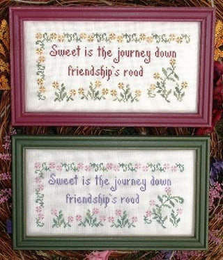 Sweet is the Journey Cross Stitch Pattern by My Big Toe Designs™ - Premium Pattern, Cross Stitch from My Big Toe Designs™ - Just $8! Shop now at Crossed Hearts Needlework & Design