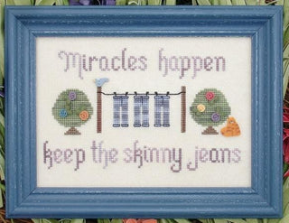 Miracles Happen Cross Stitch Pattern by My Big Toe Designs - Premium Pattern, Cross Stitch from My Big Toe Designs™ - Just $8! Shop now at Crossed Hearts Needlework & Design