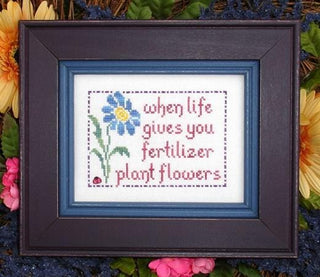 Plant Flowers Cross Stitch Pattern by My Big Toe Designs - Premium Pattern, Cross Stitch from My Big Toe Designs™ - Just $8! Shop now at Crossed Hearts Needlework & Design