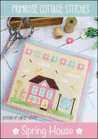 Spring House Cross Stitch Pattern by Primrose Cottage Stitches - Premium Pattern, Cross Stitch from Primrose Cottage Stitches - Just $8! Shop now at Crossed Hearts Needlework & Design