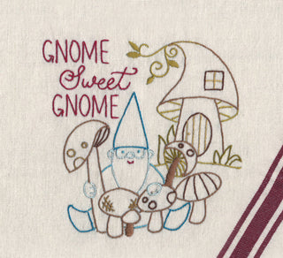 Gnome Sweet Gnome Iron-on Embroidery Transfer Pattern SR35 by Stitcher's Revolution® - Premium Needlecraft Patterns from Stitcher's Revolution® - Just $4.25! Shop now at Crossed Hearts Needlework & Design