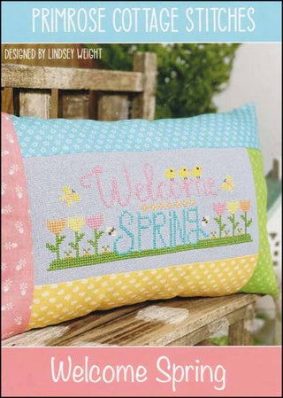 Welcome Spring Cross Stitch Pattern by Primrose Cottage Stitches - Premium Pattern, Cross Stitch from Primrose Cottage Stitches - Just $8! Shop now at Crossed Hearts Needlework & Design